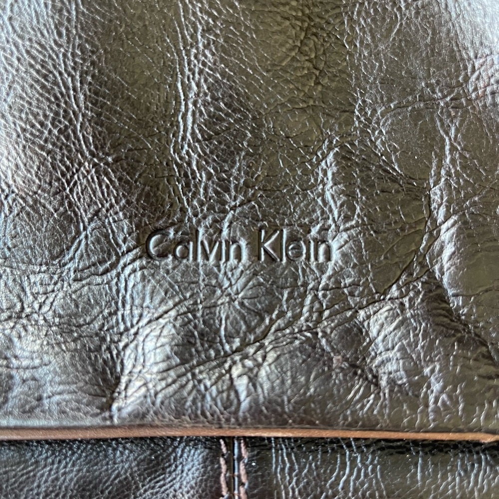 Calvin Klein Brown Leather Bag View 2